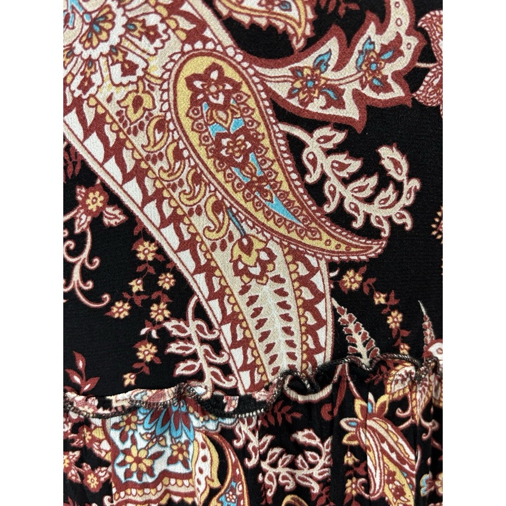Anthropologie Cady Tiered Paisley Dress Sz Small Women's Tunic Shift Boho - Picture 6 of 7